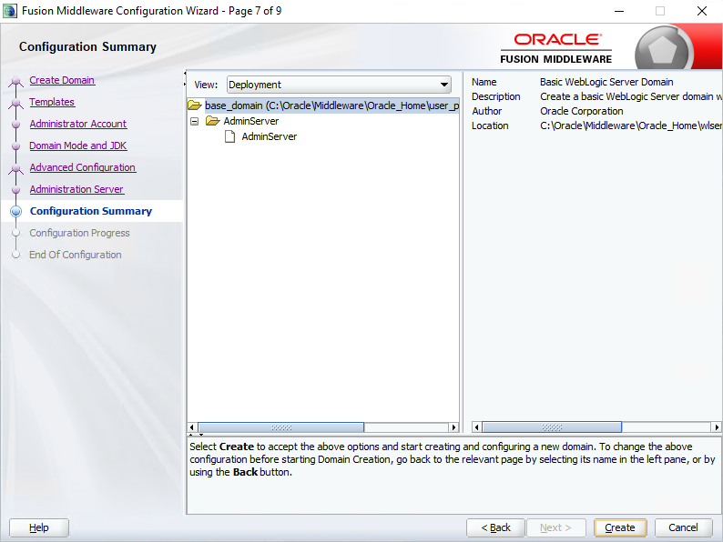 Configuration Summary